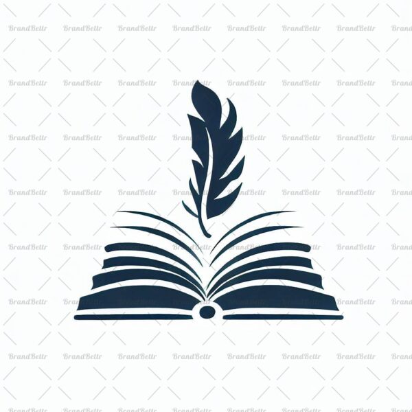Offenes Buch und Feder